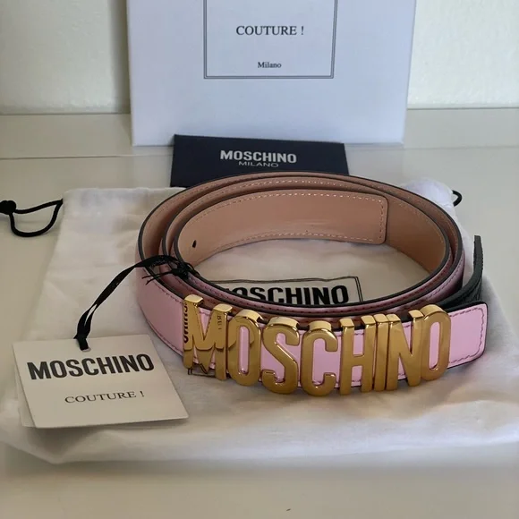 MOSCHINO 42 Leather Belt s-l400.jpg main image 2
